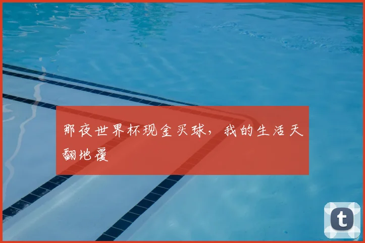 那夜世界杯现金买球，我的生活天翻地覆